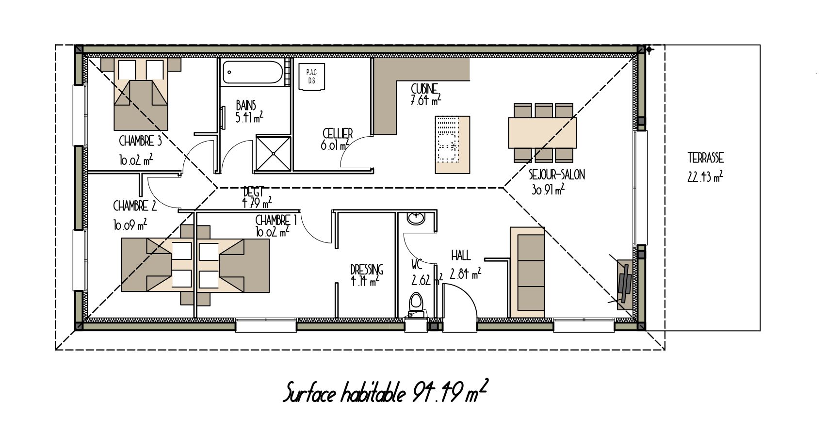 Ancien plan de maison