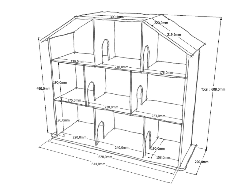 Plan maison de barbie en bois