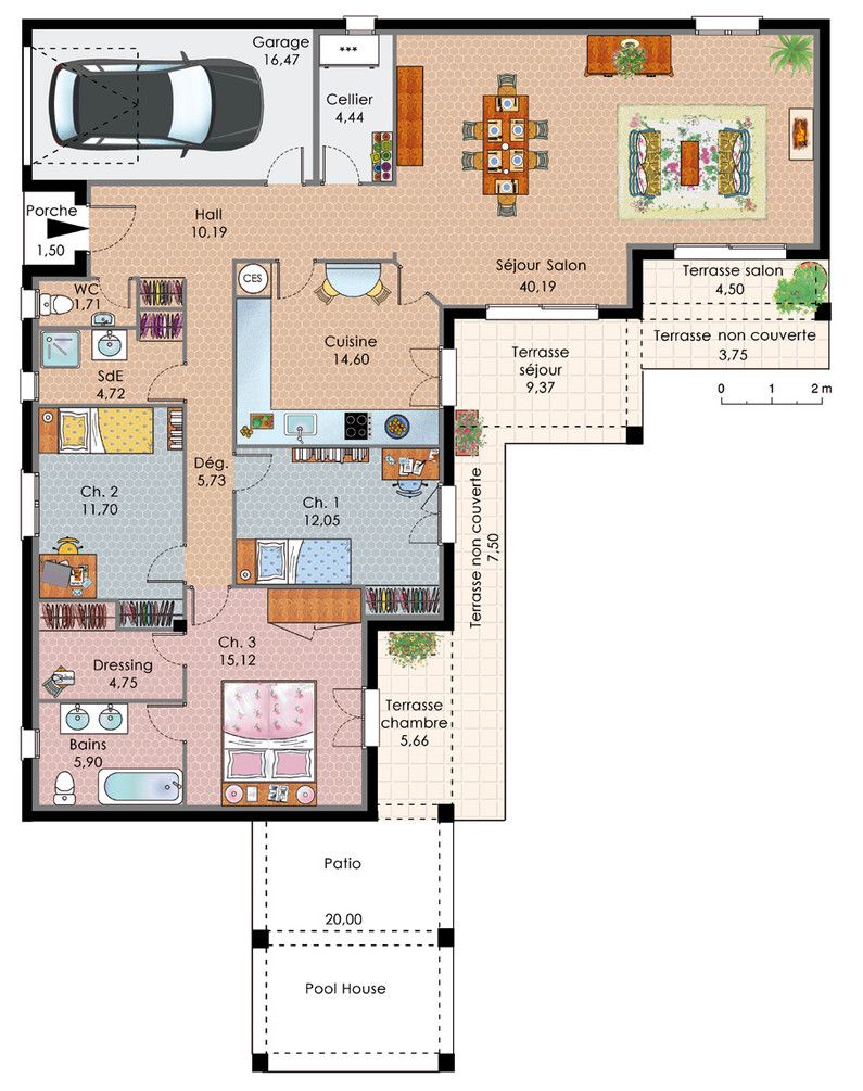 Exemple plan de maison