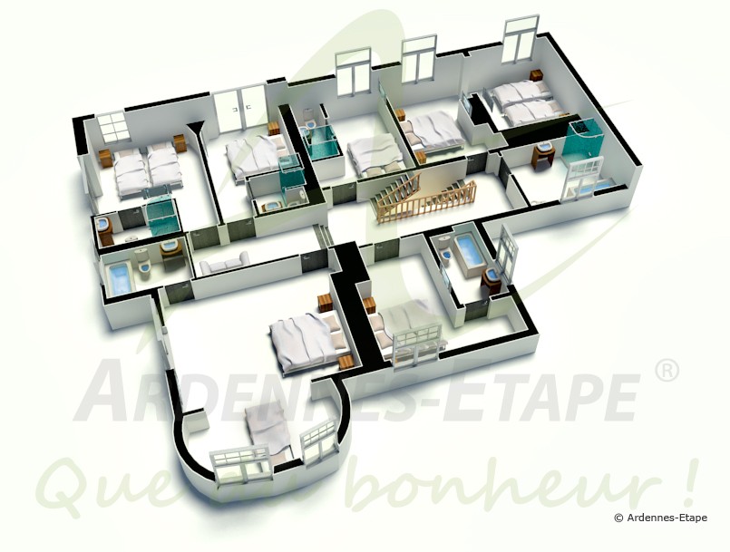 Plan de maison type americaine