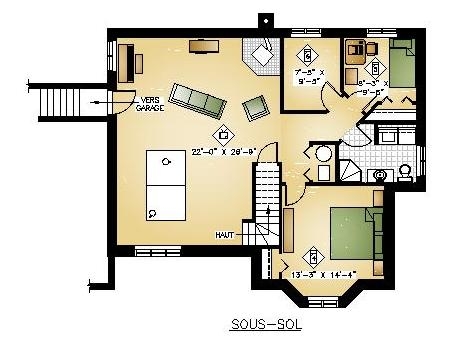 Plan de sous sol maison