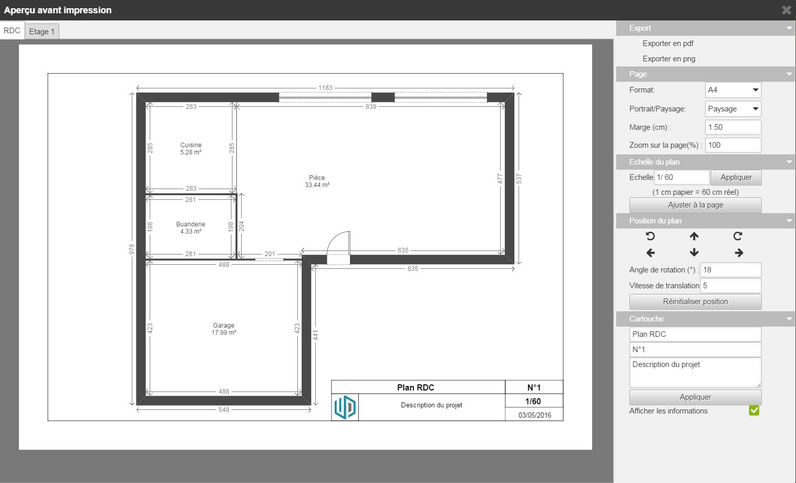 Comment imprimer un plan de maison