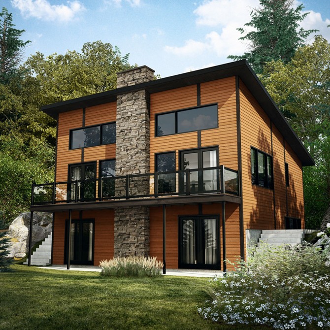 Plan de maison style moderne
