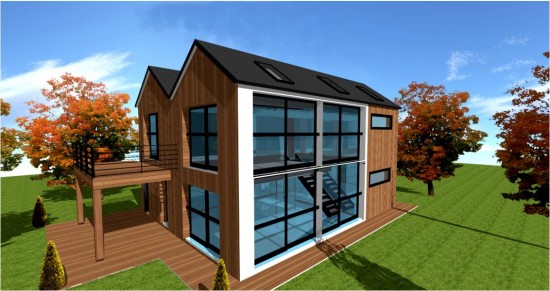 Plan de maison style loft