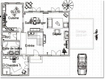 Dessiner un plan de maison en 2d