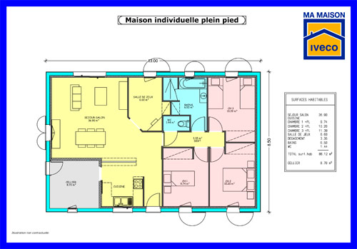 Modele de plan de maison americaine