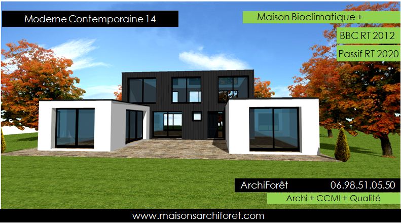 Plan de maison moderne et design