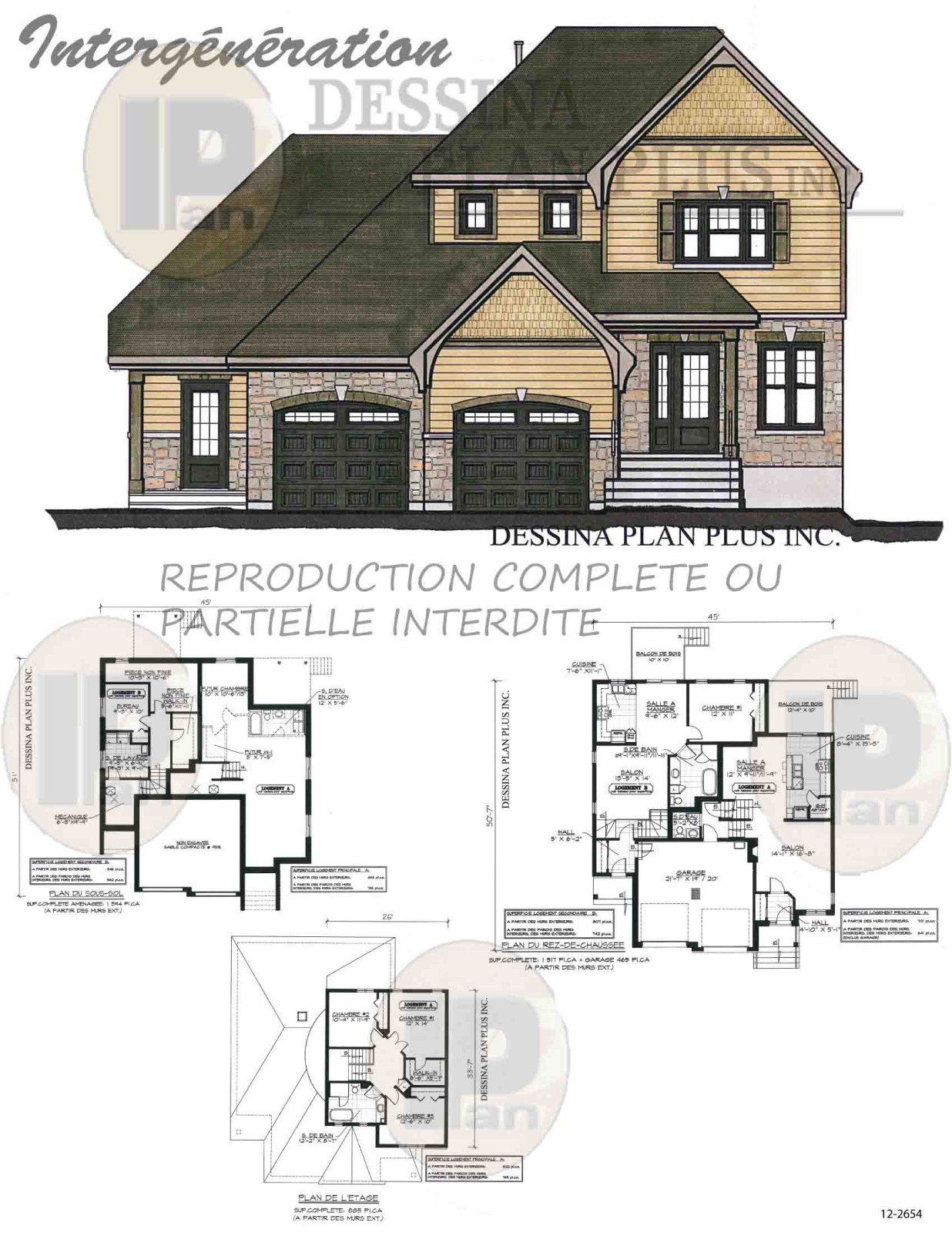 Plan de maison a vendre