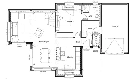 Plan architecture de maison