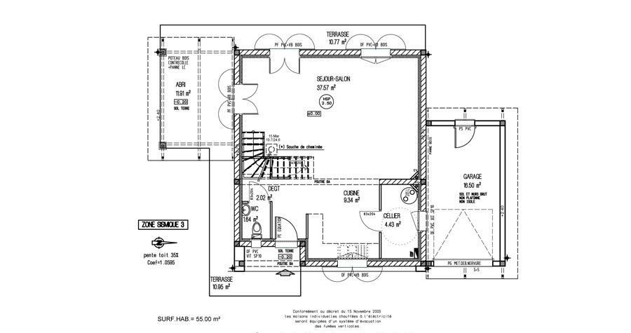 Modèle plan de maison