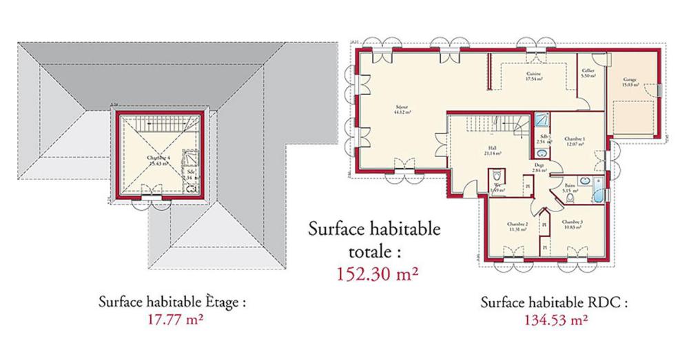 Plan de maison quercynoise