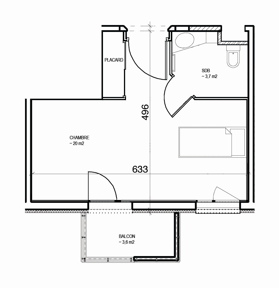 Plan chambre maison de retraite