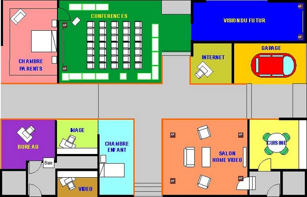 Plan de maison 4 pieces