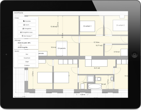Test logiciel de plan de maison