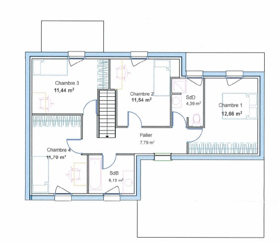 Plan de maison cubique