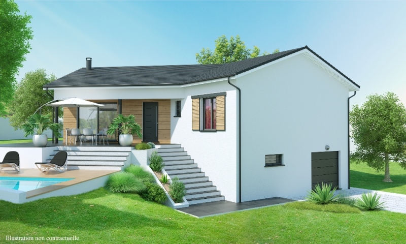 Plan de maison sur sous sol complet