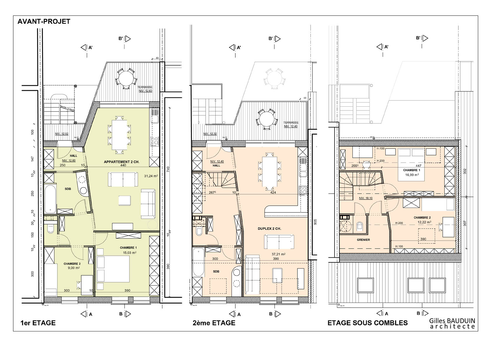 Plan maison avec puit de lumiere