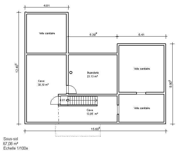 Plan de maison en 2d