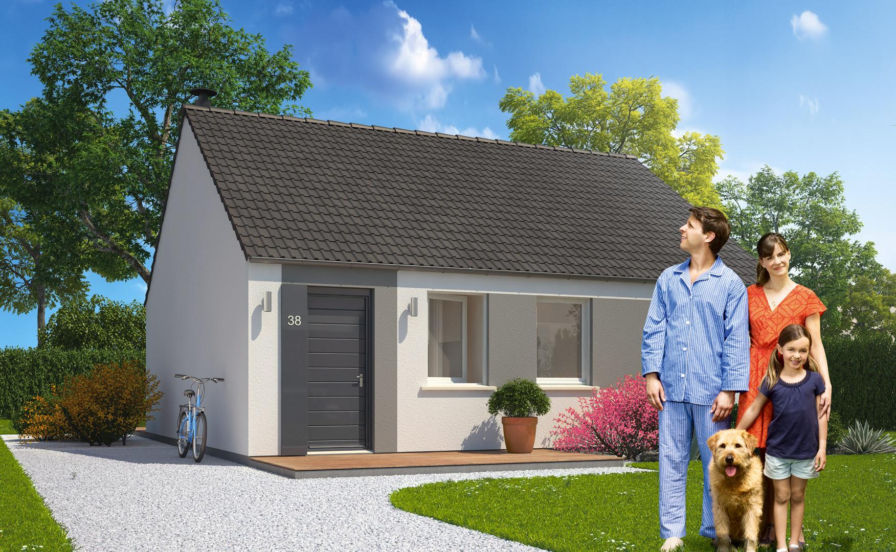 Plan de maison a 80 000 euros