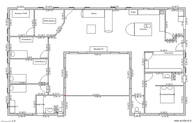Plan de maison gratuit de plain pied