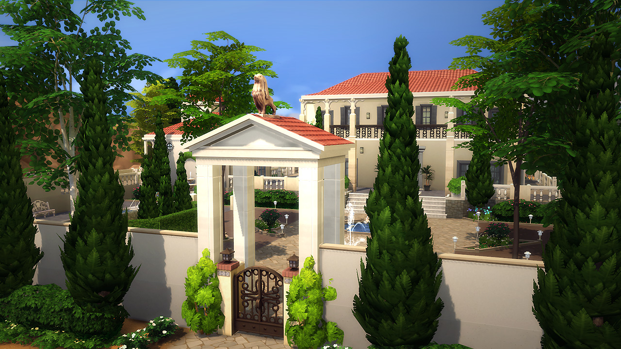 Plan de maison de riche sims 4
