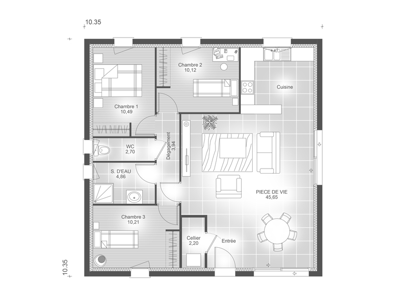 Plan de maison rouquié
