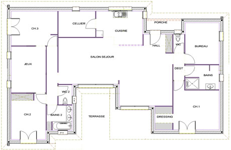 Plan de maison maison d en france