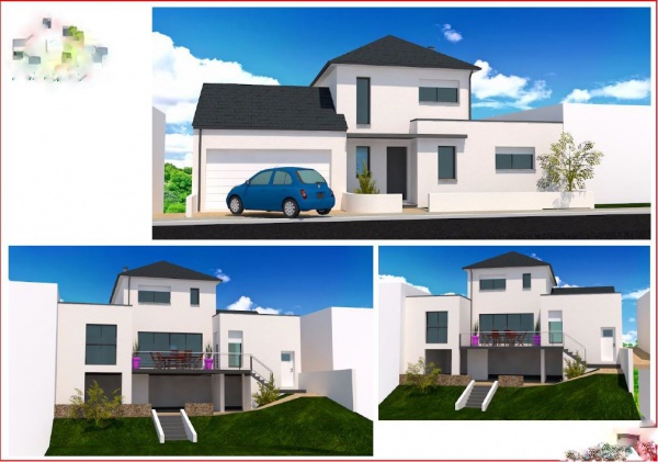 Plan maison architecte avec sous sol