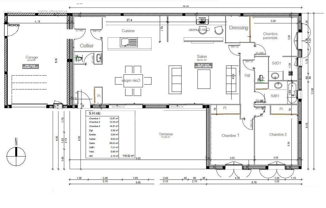 Idee de plan maison en l