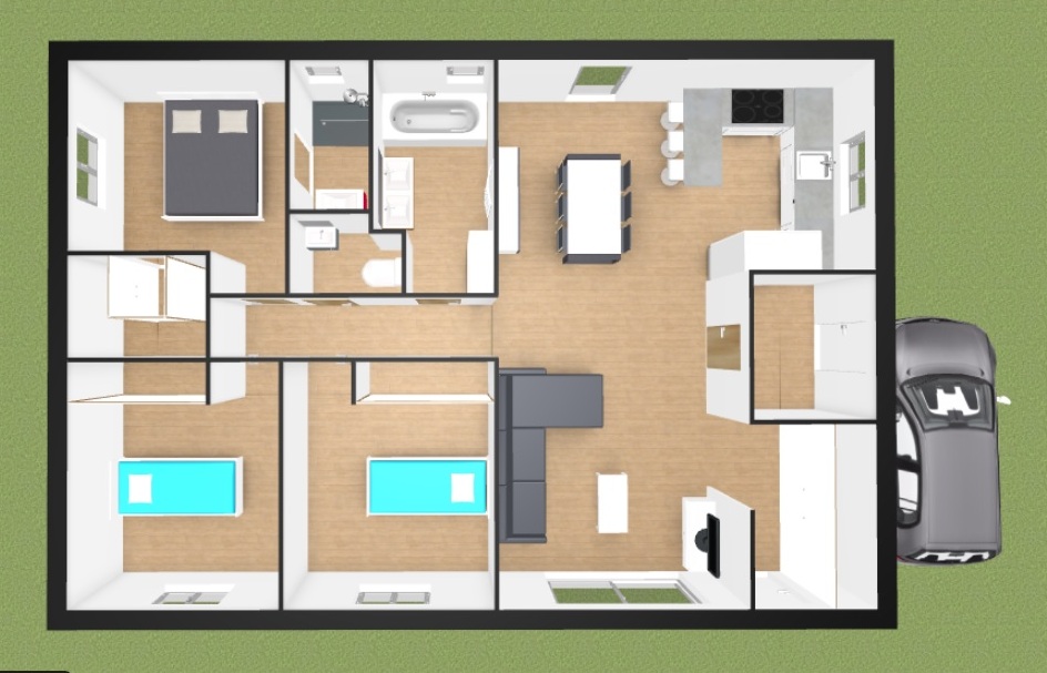 Plan de maison étrange