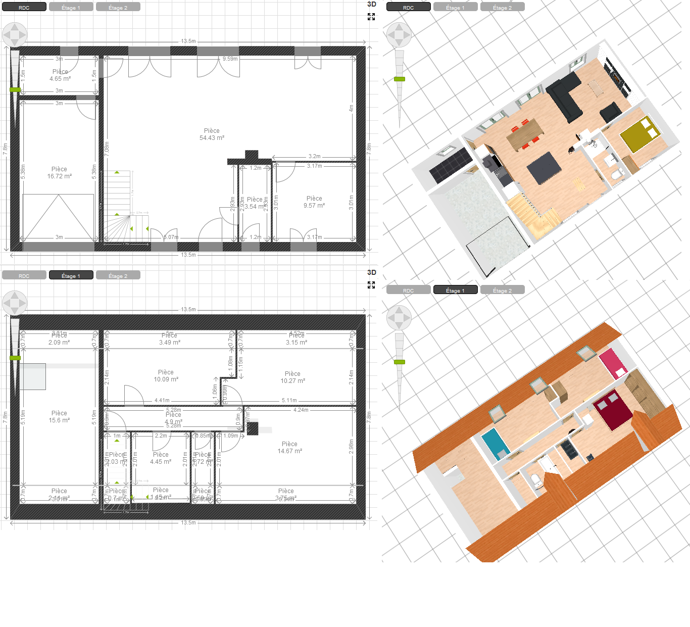 Plan de maison de 5m de large