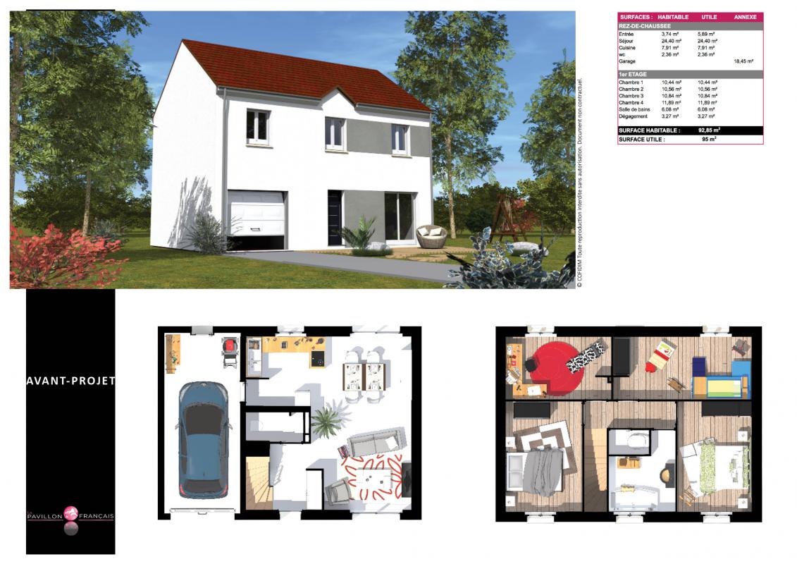 Plan maison de 500m²