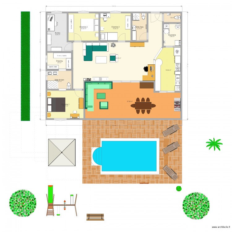 Plan de maison f5