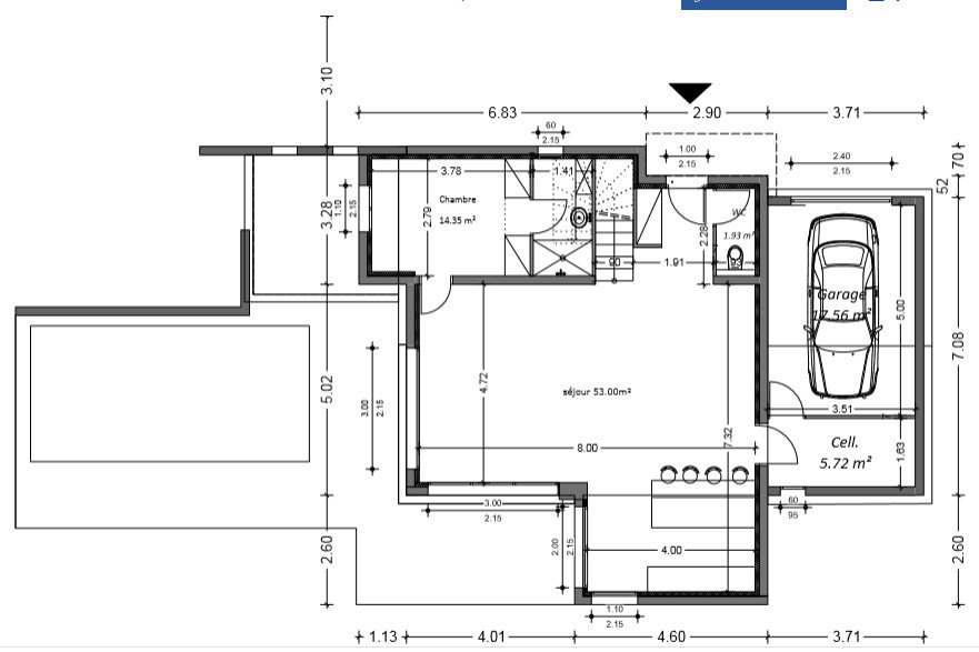 Plan de maison de 120 m²