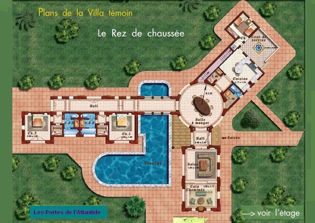 Plan de maison de riche