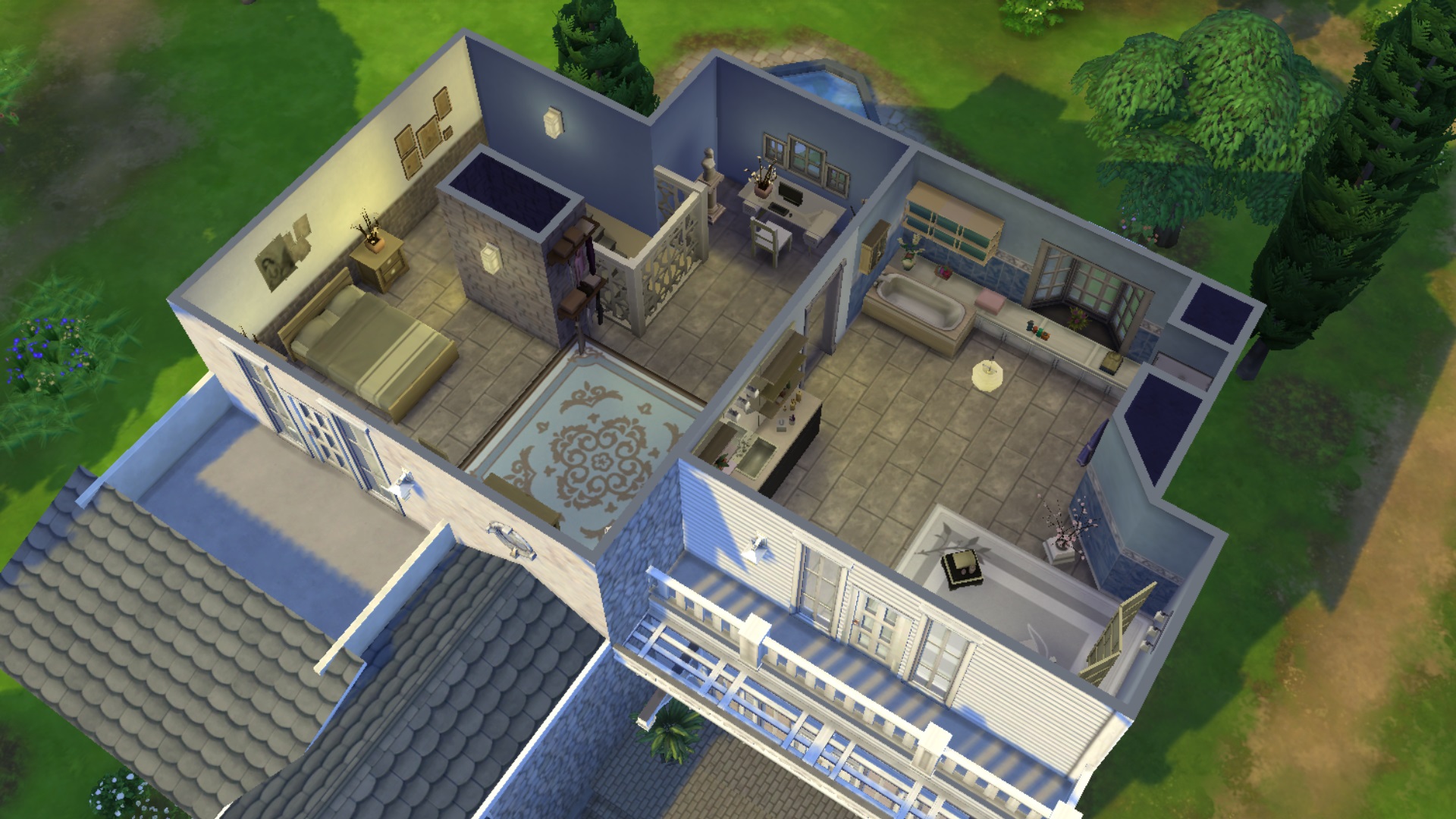 Plan maison americaine sims 4