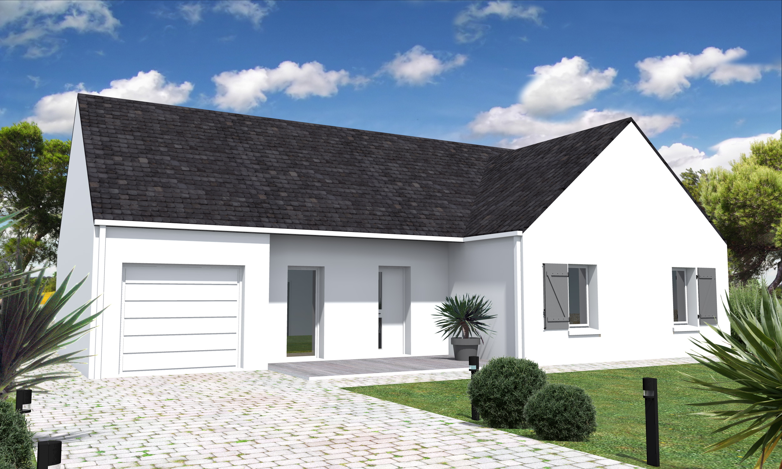 Plan de maison style breton