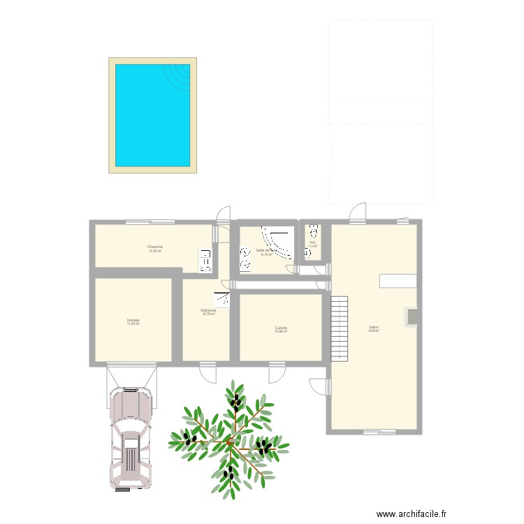 Plan de maison actuelle