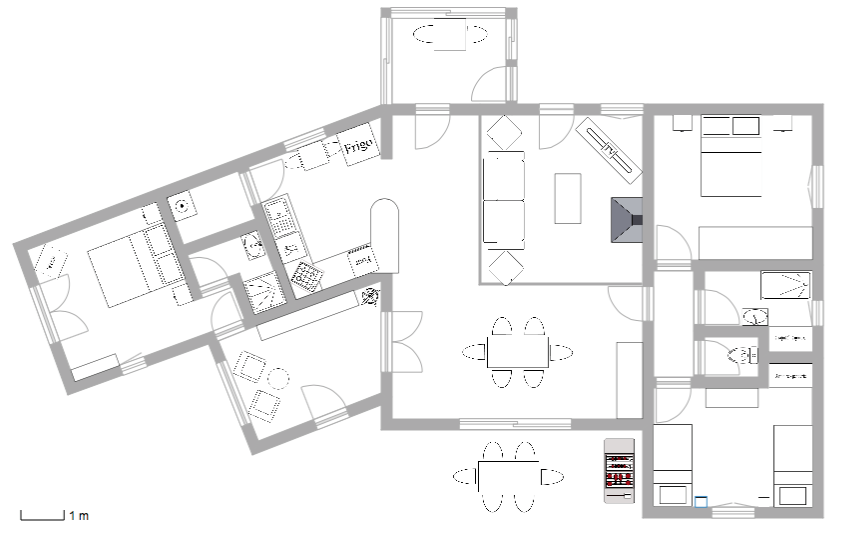 Plan de maison d'hote