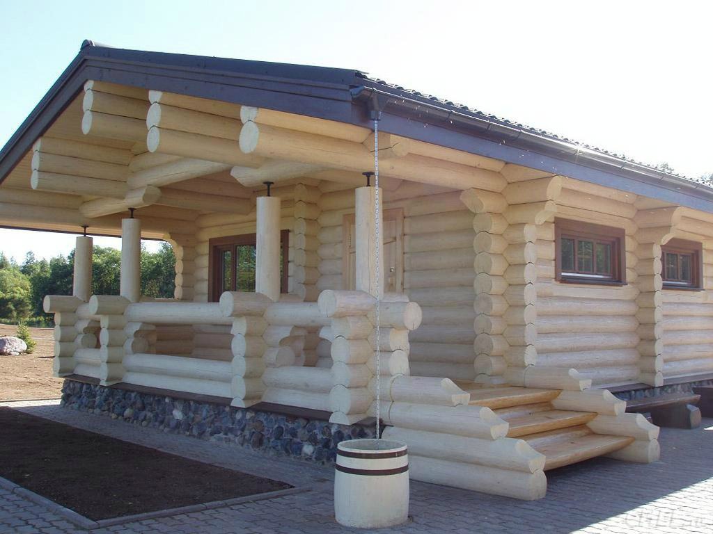 Plan de maison en rondin bois