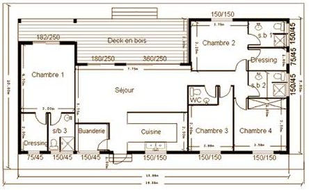 Plan de maison menuiserie