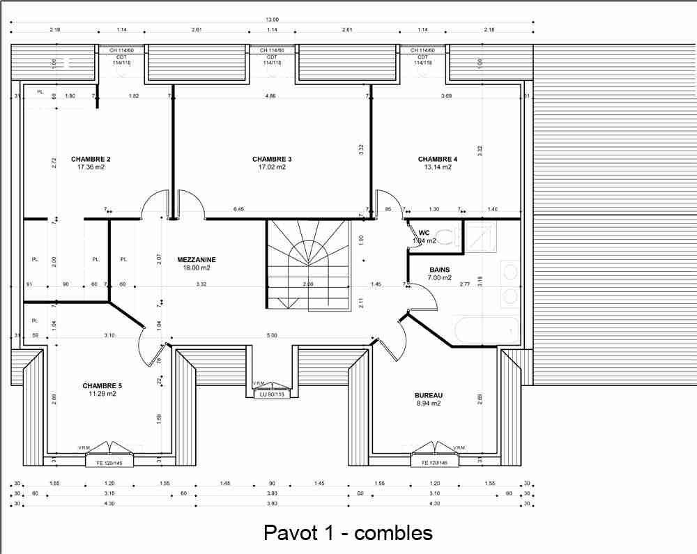 Modele plan de maison