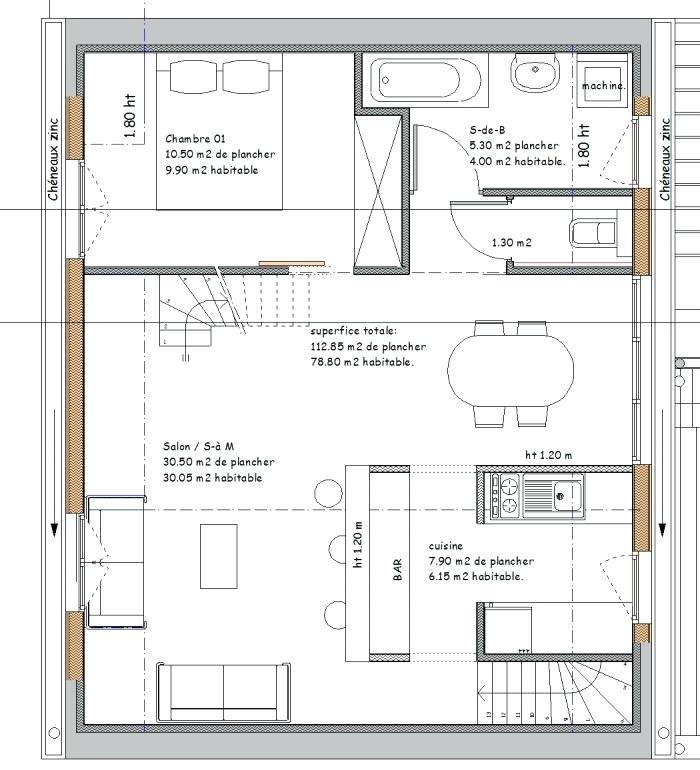Plan construction maison de ville