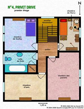Plan de la maison des dursley