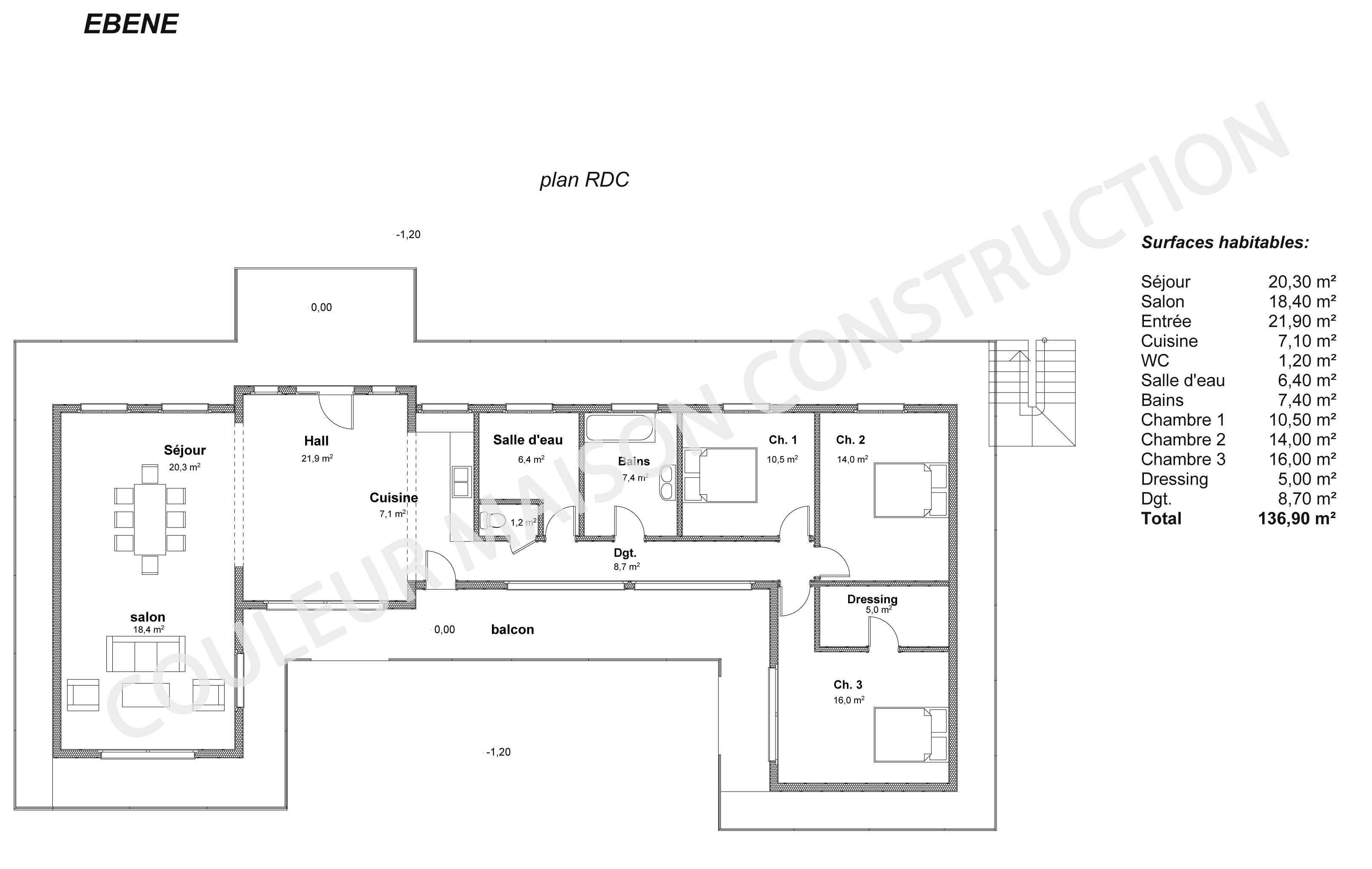 Modele plan de maison à construire
