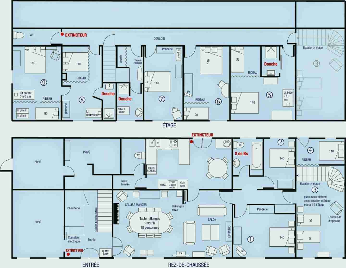 Plan de maison plain pied bioclimatique