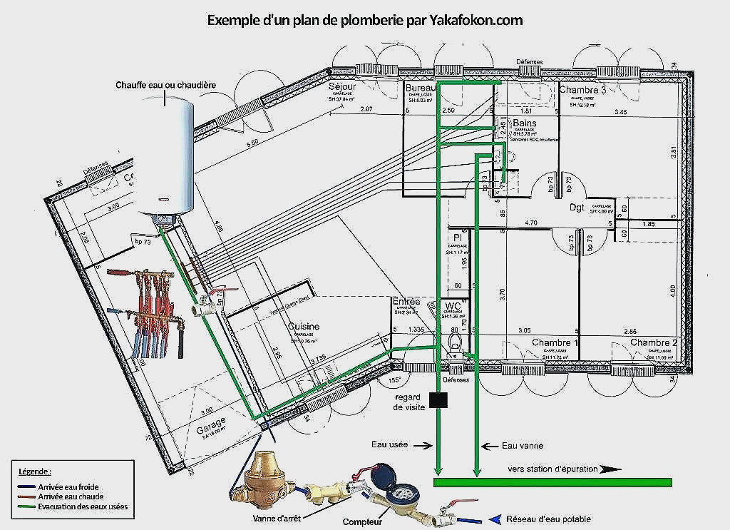 Plan de plomberie pour maison
