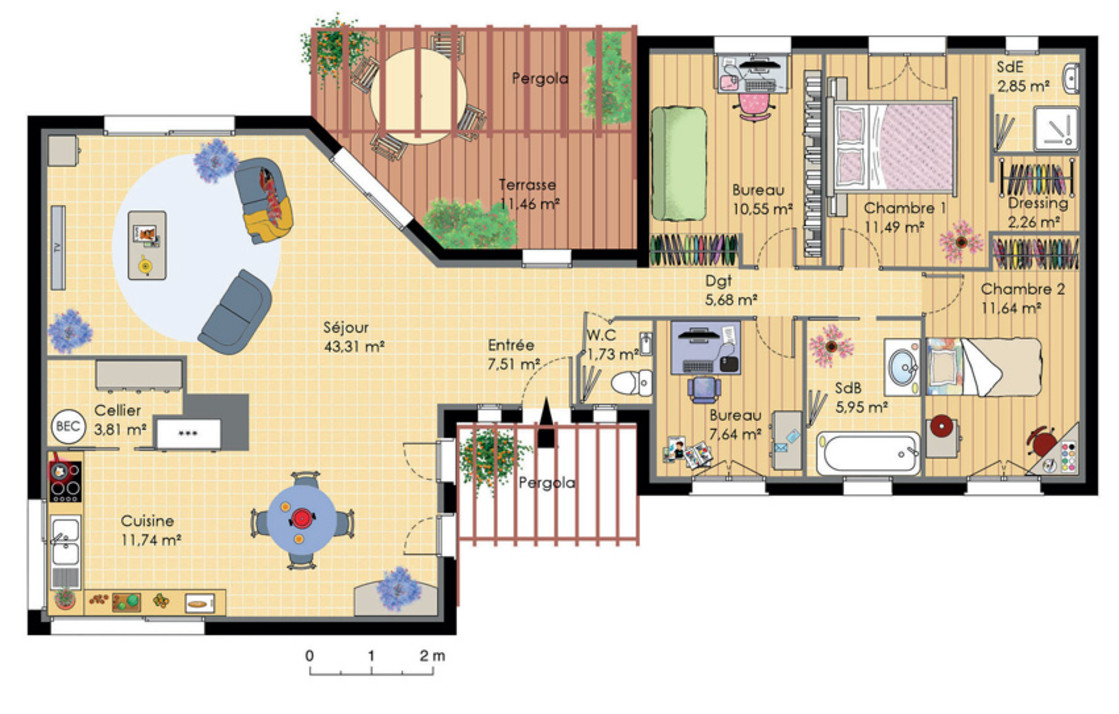 Plan de maison miniature gratuit