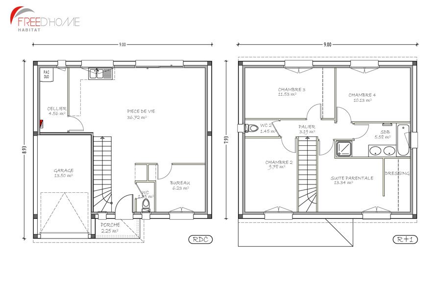 Plan de maison u