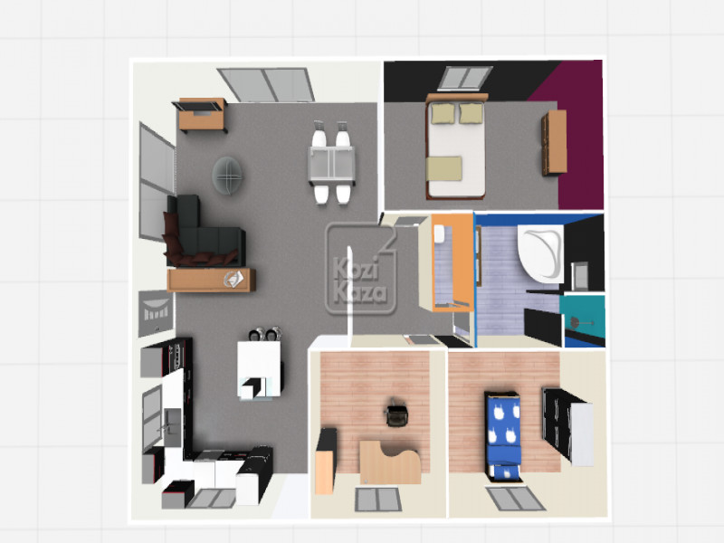 Plan de maison de 100 m2